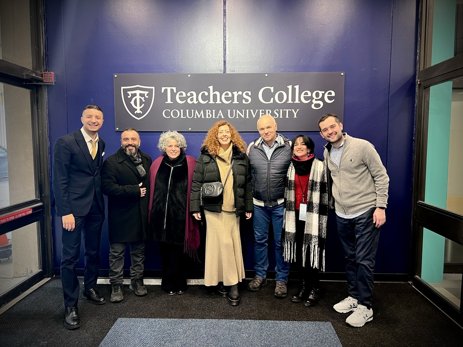 Visit of Univ. of Macedonia prof. Lida Stamou and colleagues to teachers College, Columbia University, New York in the context of the Dual Master Program preparation phase.